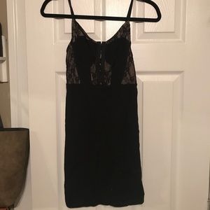 Free people black lace slip dress